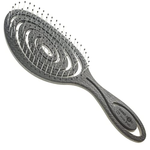 Head Jog 08 Paddle Brush Flexible Soft Needle Bristle