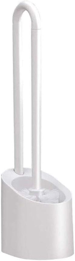 Toilet Brush and Holder, and for Bathroom Cleaning with Strong Bristles Long
