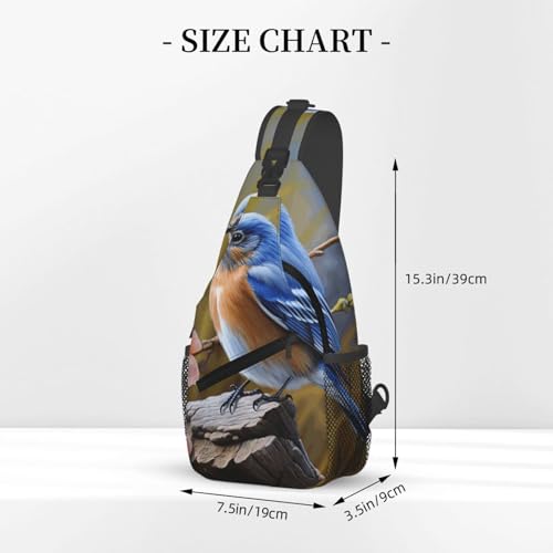 Mochila Sling Urbana WEIHAKO Azul Crossbody miniatura 2