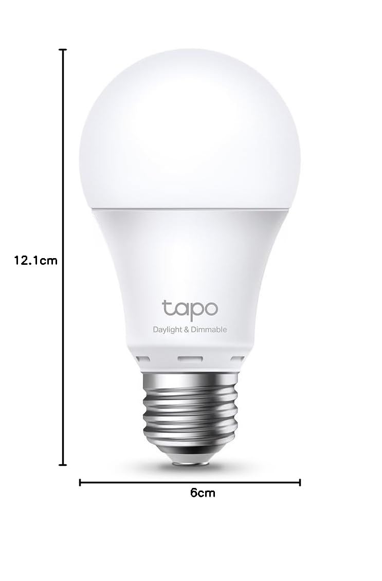 Tapo TP-Link L520E - Bombilla LED Inteligente, Bombilla WiFi sin necesidad de Hub, Blanco Neutro 4000K, Regulable,E27, 8.7W/ 806lm, Compatible Alexa, Echo y Google Home