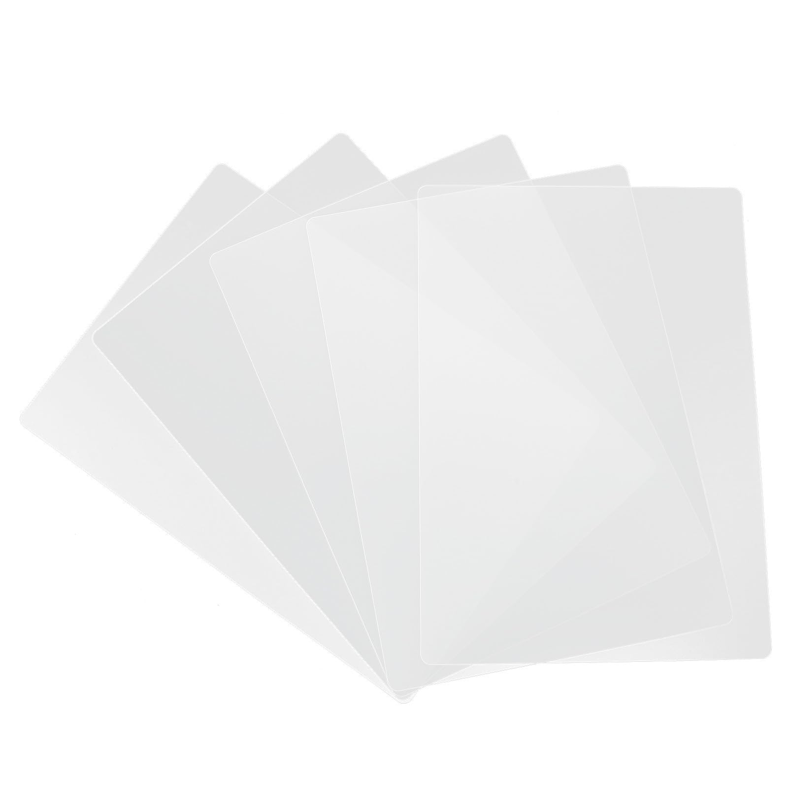 MAGICLULU Tableaux d'Écriture Antidérapants Transparents A4 Lot de 5 Plastique Fournitures Scolaires Bureau