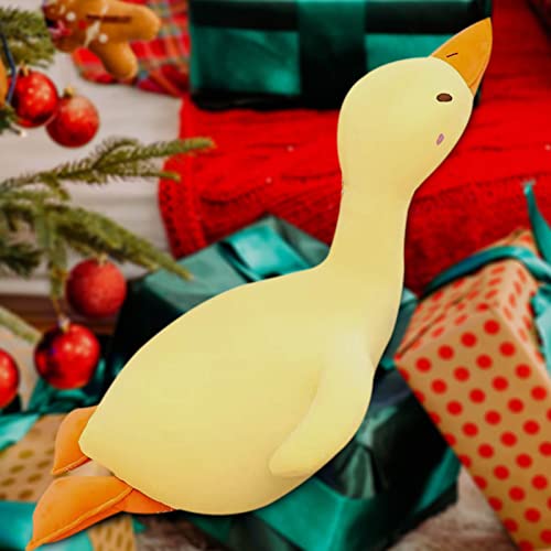 Goose Stuffed Animal Cute Duck Plush Toy Soft Goose Plushie Hugging Pillow Gift For Kids And Friends (Yellow Round Eyes,25.6'') #TOP1