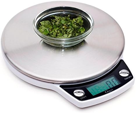 Ozeri ZK011 Precision Pro Stainless-Steel Digital Kitchen Scale with Oversized Weighing Platform