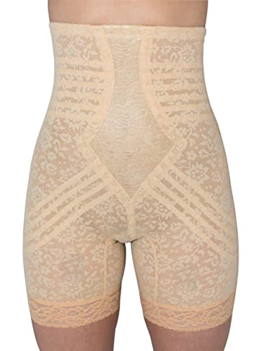 Rago Women's Hi Waist Long Leg Shaper, Beige, Medium (28) #TOP6