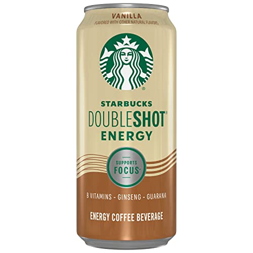 Starbucks Doubleshot Energy Espresso Coffee, Vanilla, 15 Oz Cans (12 Pack) (Packaging May Vary) #TOP2