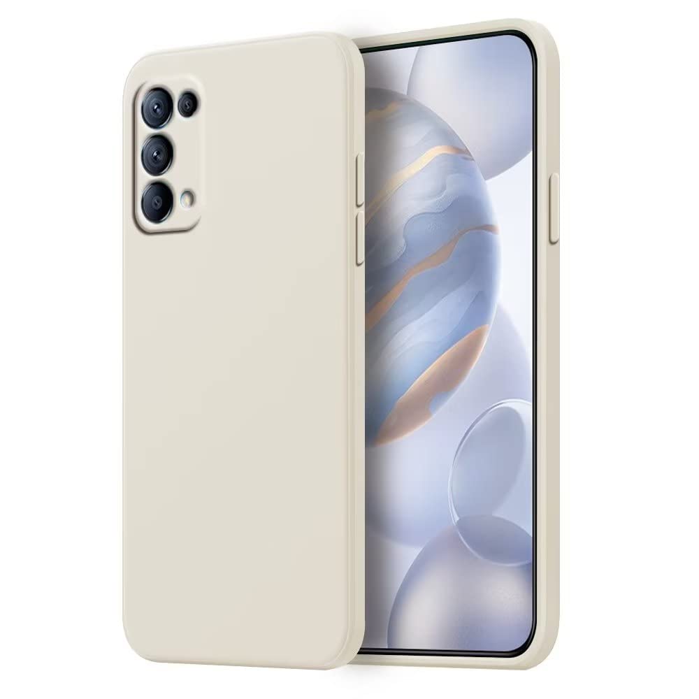 HULLIN Custodia per Telefono in Silicone Colorato, Adatta per OPPO Find X3 Lite/OPPO Reno5 5G (6.43) - Blu zaffiro