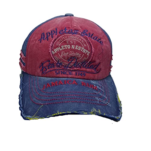 Image of Adjustable Soft Cotton Denim Cap for Men Women Baseball Vintage Washed Distressed Hats Adjustable Stylish Cap Regular Fitted