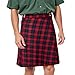 Men’s Kilt Scottish Kilts for Men Scottish Tartan Kilt Utility Kilts Scottish Traditional Kilt Plaid Tartan Skirt Red M