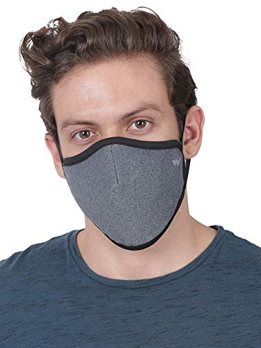 Image of Wildcraft SUPERMASK W95+ Reusable Outdoor Respirator 2P : POINTEL : GRY DARK : S