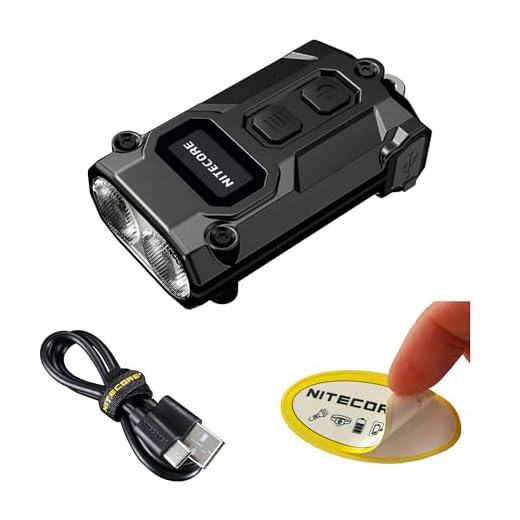 Nitecore TINI 3 600 Lumen EDC Keychain Flashlight (Black)