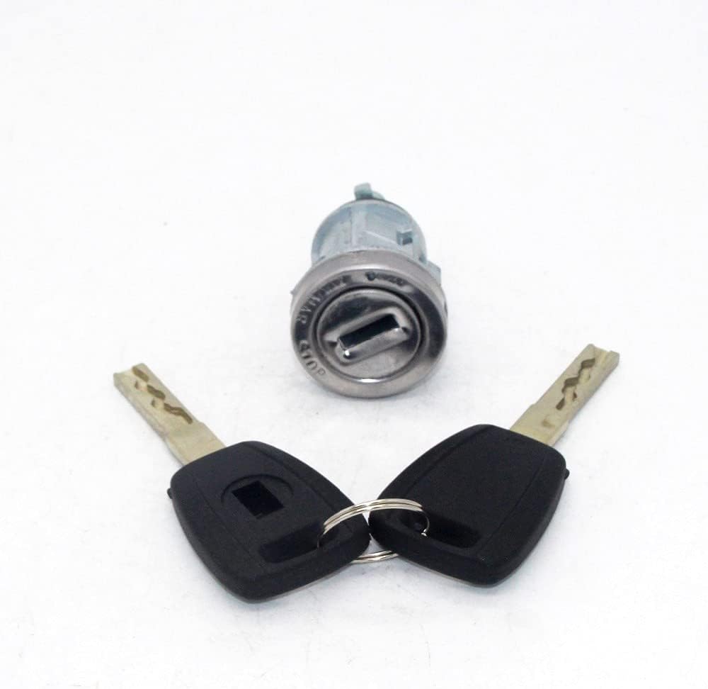 with Sip22 Blade Keys 3Pcs Complete Set Ignition Door Trunk Lock Barrel Cylinder for Fiat for Peugeot Boxer for Citroen Jumper 2006 On Car Door Lock