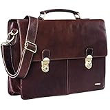 STILORD 'Arturo' Aktentasche Business Herren Leder für einen seriösen Auftritt im Geschäftsleben | Klassisch, elegant, repräsentativ: hochwertige Ledertasche als idealer Begleiter für erfolgreiche Meetings