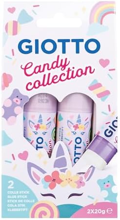 Giotto Stick Candy Collection, Pegamento en Barra, 20gr, 2 Unidades