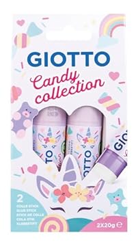 GIOTTO- Stick di Colla Candy Collection, Colore Trasparente, F546700