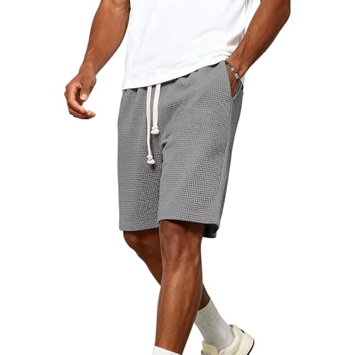 Short avec poches latérales en tissu gaufré mode