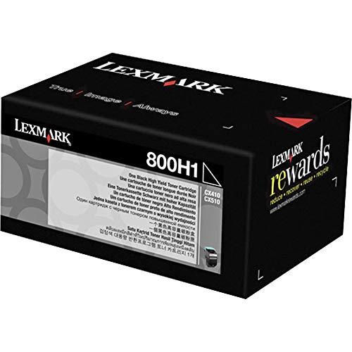 Toner Lexmark noir 80C0H10 évitez les impressions pâles avec cette cartouche 4000 pages