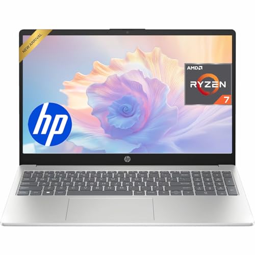 HP Pavilion 15.6 FHD Business Laptop | AMD Ryzen 7 7730U | 16GB RAM | 1TB Storage (512GB External) | WiFi 6 | Windows 11 | 2026 Edition AI PC for Business & Home Office