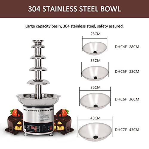 Máquina de fuente de chocolate automática 5 niveles 110V miniatura 4