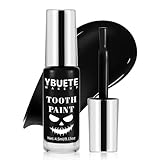 YBUETE Professional Halloween Black Tooth Paint, Temporary Black Tooth Paint，Decayed Rotten Cruddy Missing Teeth Makeup, Perfect for Cosplay, Halloween Makeup, Theater, Costume Party, Festival