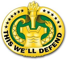 US Army Drill Sergeant Badge (Gold) Decal Sticker 5.5"