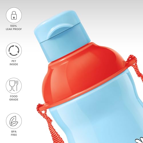 Image of Milton Kool Prime 400 Insulated Kids Water Bottle, 390 ml, Light Blue | BPA & Lead Free | Food Grade | Leak Proof | PU Insulated | Easy to Carry
