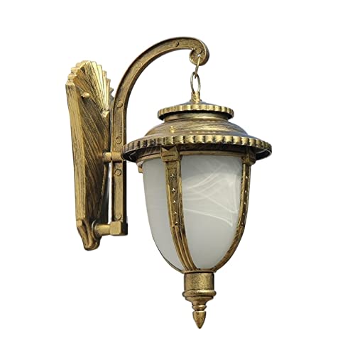 Lampe murale extérieure E27 de style Victoria en aluminium étanche pour villa et cour