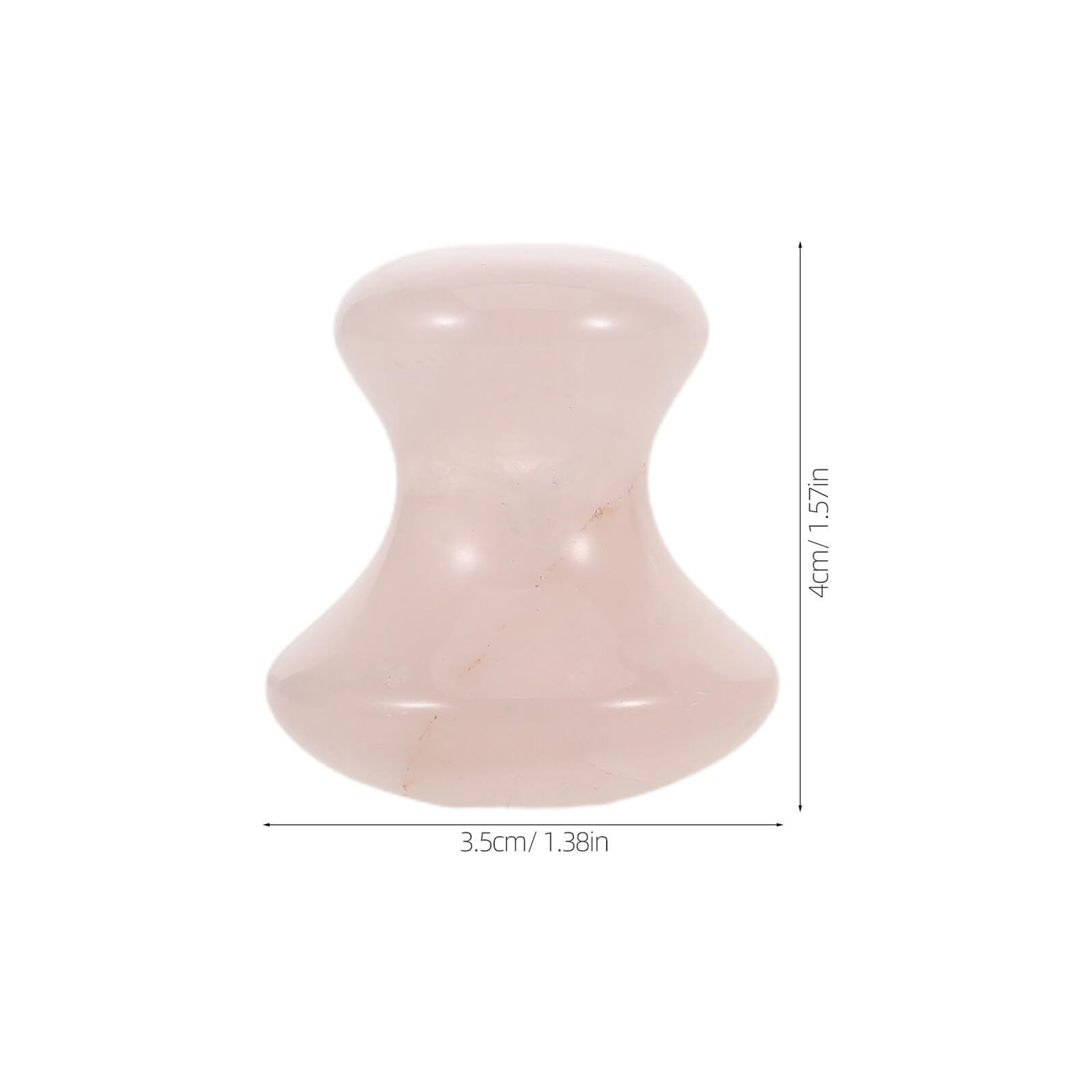 3pezzi Rullo di Rosa e Pietra Gua Sha per Massaggio Facciale Strumento di Cristallo Design Ergonomico Forma di Fungo per Viso