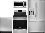 Frigidaire 4 Piece Kitchen Appliance Package with FGHD2368TF 36 French Door Refrigerator FGEF3036TF...