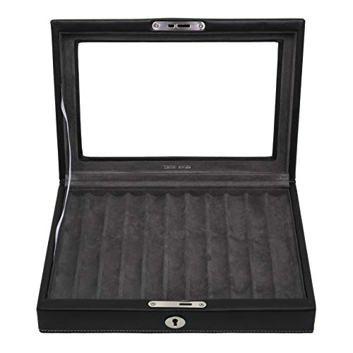 Tech Swiss Ts0432Blk, 11 Pen Box Display Storage Black Leather #TOP4