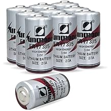10 Pack ER17335 3.6V 2/3A Lithium Battery PLC Industrial Control Battery LS17330 Non-Rechargeable
