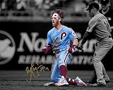 Ikonic Fotohaus Bryce Harper Celebration Signed Photo Autograph Print Wall Art Home Decor