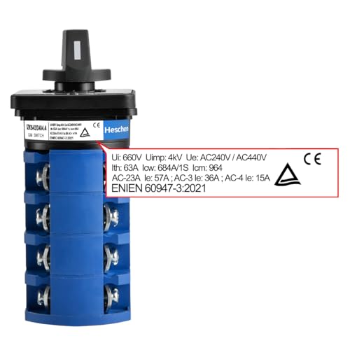 Commutateur rotatif SZW26-63 interrupteur inverseur de phase 660V