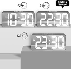 Big Number LED Mirror Alarm Clock product photo Big Number LED Mirror Alarm Clock product photo