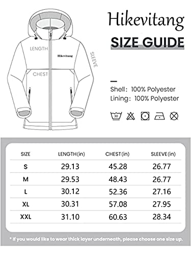 Hikevitang RAIN JACKET MEN Men'S Lightweight Waterproof Rain Jacket,Shell Hooded Outdoor Raincoat Hiking Windbreake Jacket thumb #6