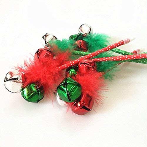 Nuolux 6Pcs Red And Green Christmas Ballpoint Pen Themed Jingle Bell Pen For Christmas Holiday Festive Party Favors Gift Pens #TOP7