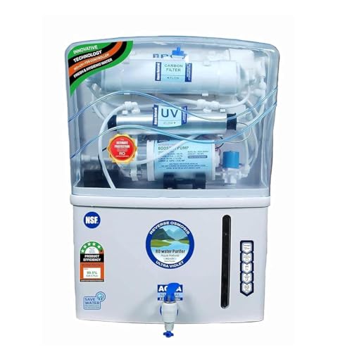 Image of Aqua RO Water Purifier RO+UV+TDS Advance Technology Electric Water Purifier With Metallic Sheet for Home-(RO+UV+UF+TDS Adjuster) for Home and Office, 12 Litre Storage, 2200 TDS(Made in India)