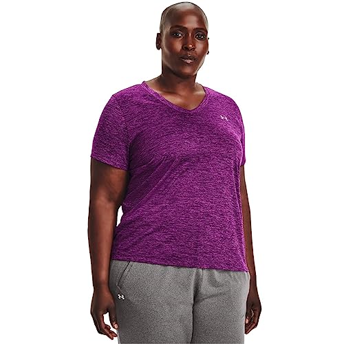 Image of Under Armour Plus Size Tech Solid Short Sleeve V-Neck