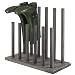 MyGift Distressed Gray Wood 6-Pair Boot Storage Rack