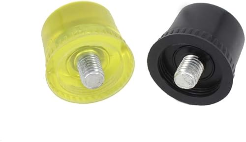 Miniatura 8 de Mazo suave de doble cara con goma y plástico duro, mazo ligero con agarre de plástico antideslizante, perfecto para manualidades, joyería, martillo