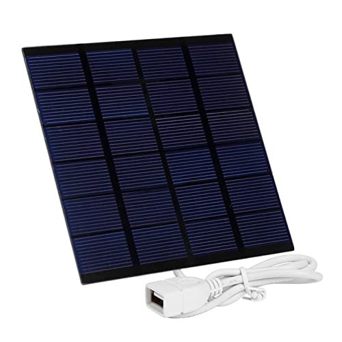 ZONEWD Solar Charger,1.5W 6V Stable Solar Bank | Portable Solar Panel for Camping, Hiking, Picnic, RV, Marine, and Backyard Use