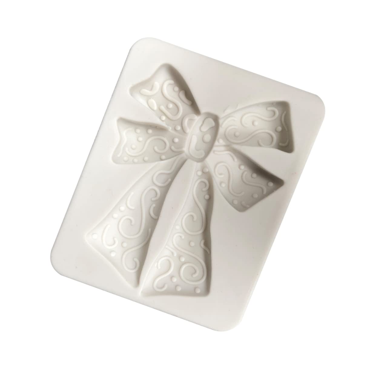 Anneome 3piezas Molde De Silicona Para Fondant Forma De Lazo Herramienta De Decoración De Pasteles Para Hornear Para Cumpleaños Bautizos y Bodas