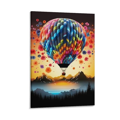 Montgolfière Murale Peintures Sur Toile Premium Impression d'Art