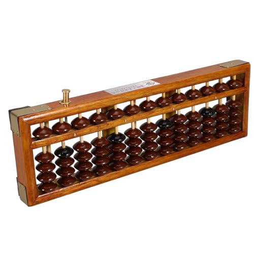 ERINGOGO Chinese Vintage Abacus Column for Boys and Girls Adults Learning Tool Abacus Arithmetic Counting Tool