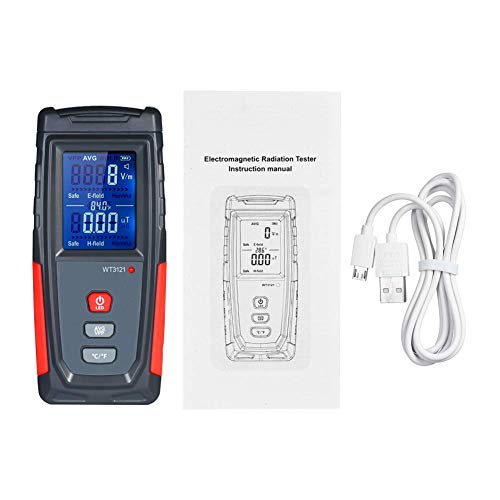 Medidor EMF Recargable USB Detector de Radiación miniatura 5