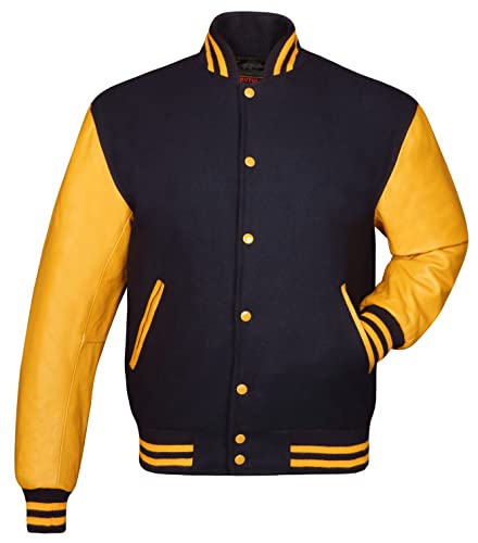 Image of Brutul Bee Original Leather Varsity Letterman Jackets Wool & Leather Original American Style Varsity Jackets