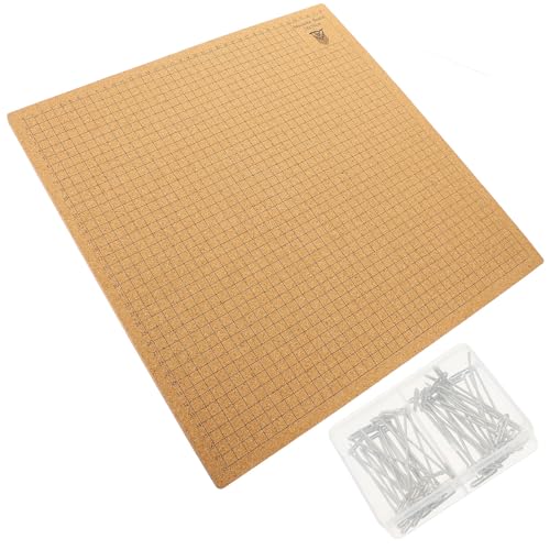 Planche de macramé en liège 40x40 cm avec épingles en T Zerodeko