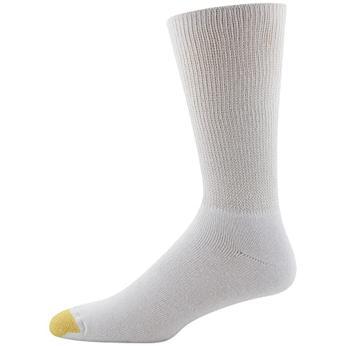 GOLDTOE Men's Non Binding Crew Socks, Multipairs3