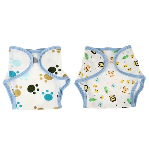 Diaper Essentials Newborn Diaper Pocket Cloth Diaper 2Pcs Diaper Reusable Nappy Baby Cotton Diaper Cotton Diaper for Indoor present Family Home Diaper Newborn Newborn Essentials Newborn Toddler