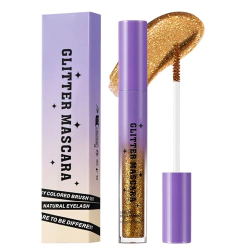 Lembeauty Rímel Brillante - Rímel Impermeable,Alargamiento Antimanchas Duradero Para Mujer Fiesta Noche Salidas Escenario