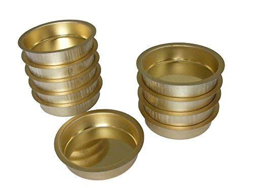 A.J. Wwe - Metallwaren GmbH Teelicht Tülle Teelichthalter vermessingt 60 mm 10 Stck Cover